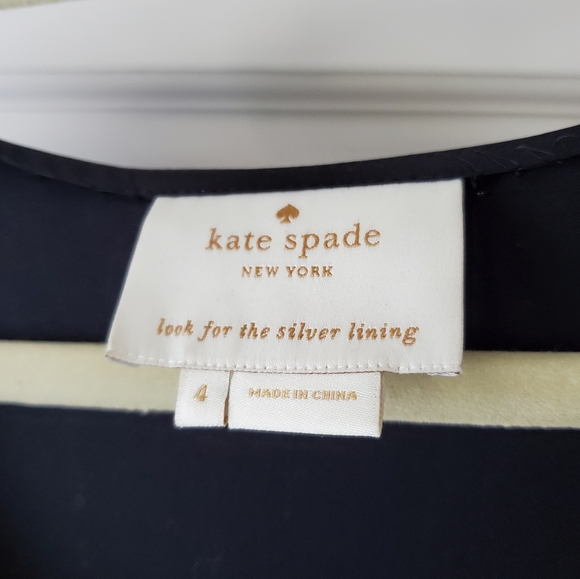 Kate Spade Sweeney Bow front Dress, black sz 4, wedding, black tie, classic - Picture 6 of 10